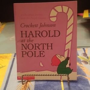 Scholastic Pink and Red 'Harold at the North Pole' Kids Book